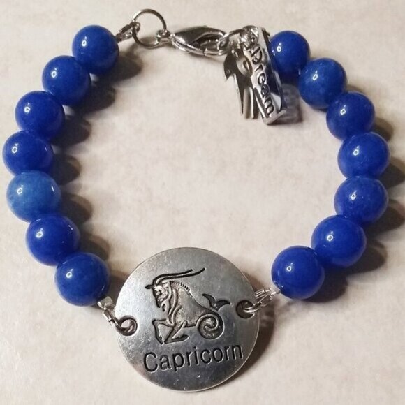 Capricorn Dreams! Blue Jasper Bracelet! December + January ~ Cappy Cappies Goats - Picture 5 of 7
